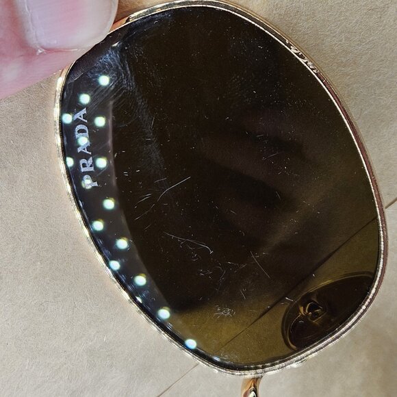 Prada SPRB53 Sunglasses Leopard Frames 52-21-145 Scratched Lenses - Picture 7 of 10